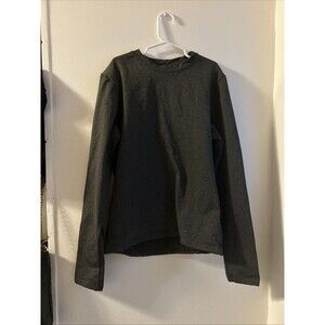 Long Sleeve Unbranded Compression Women’s Active Wear. Size Med. Charcoal Gray